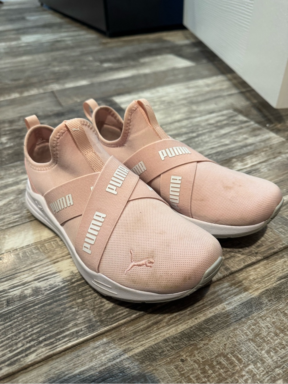 Puma Women’s Blush Pink Slip-On Athletic Sneakers
